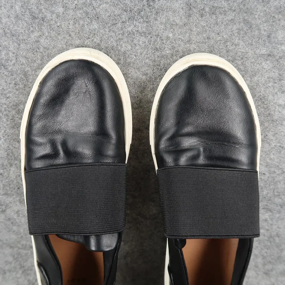 A New Day Shoes Womens 8 Casual Slip On Sneakers Lifestyle Trainer Loafer Black_8